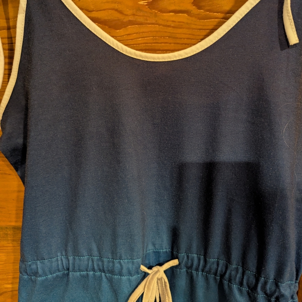 Source‎ Unknown Blue Mini Dress with Ombre Effect - Picture 2 of 8